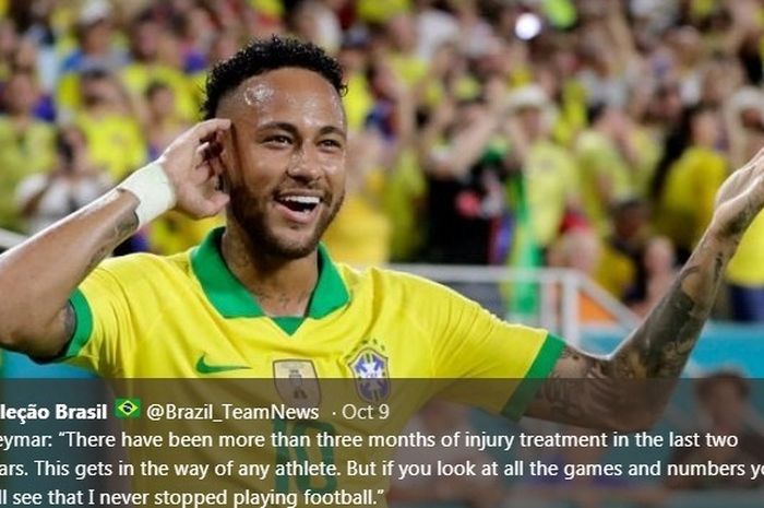 Striker timnas Brasil, Neymar.