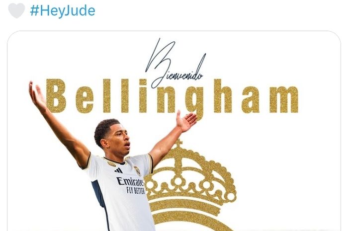 Gelandang baru Real Madrid, Jude Bellingham, diumumkan oleh klub dengan gaya The Beatles.