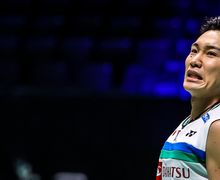 Hasil Olimpiade Tokyo 2020 - Kento Momota Bikin Tuan Rumah Menangis, Indonesia Bahagia