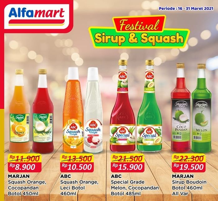 Promo Alfamart Festival Sirup Dan Squash Untuk Belanja Ramadhan Semua Halaman Cerdas Belanja