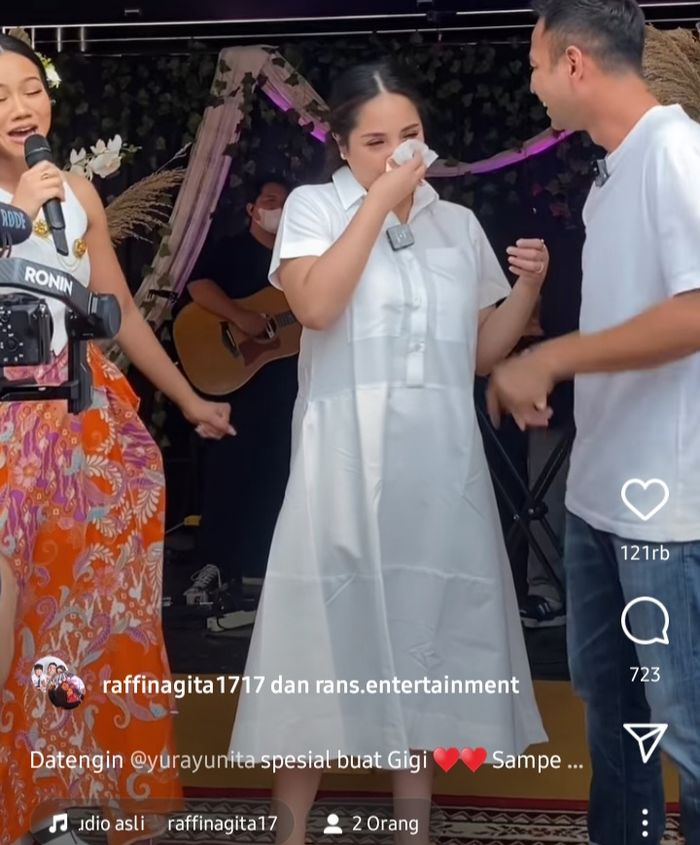 Nagita Slavina terharu berjumpa dengan Yura Yunita
