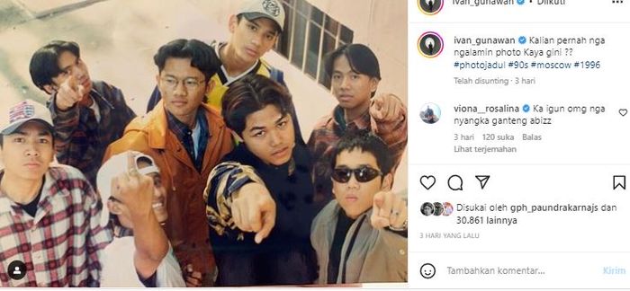 Postingan Ivan Gunawan