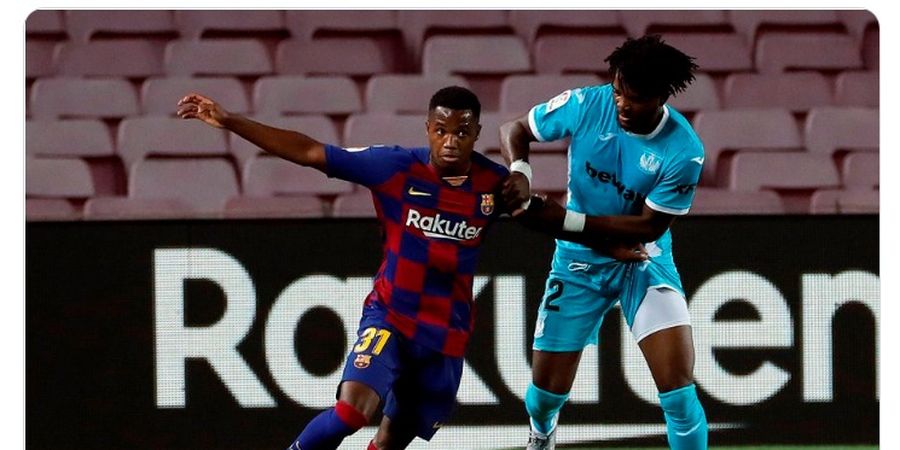 BABAK I - Gol Ansu Fati Bawa Barcelona Unggul atas Leganes