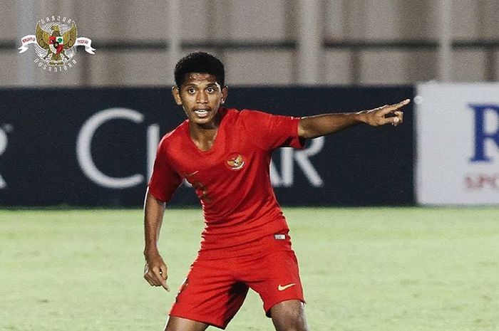 Pemain asal Ambon, Alfin Lestaluhu, saat membela timnas U-16 Indonesia di Kualifikasi Piala Asia U-16 2020.