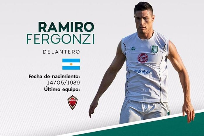 Striker asal Argentina, Ramiro Fergonzi, yang bergabung dengan Bhayangkara FC di Liga 1 2019.