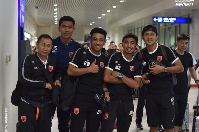 Para pemain PSM Makassar telah tiba di Vietnam untuk menjalani laga kontra Becamex Binh Duong pada leg pertama semifinal Zona ASEAN Piala AFC 2019.