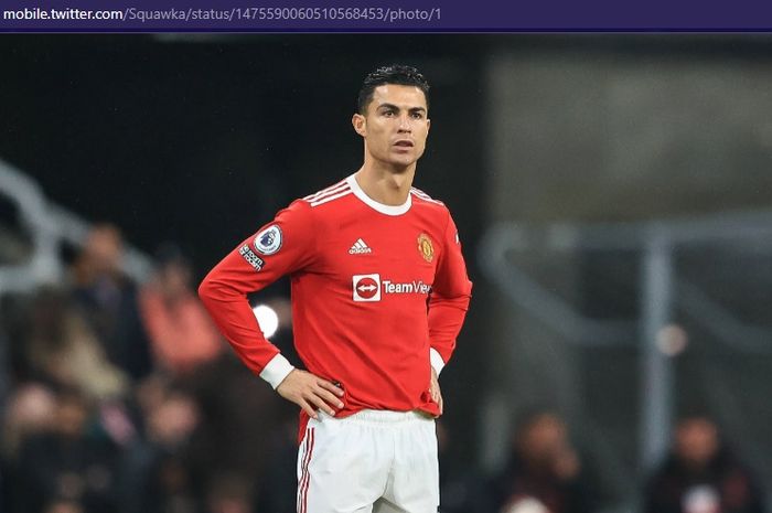 Ekpresi kecewa megabintang Manchester United, Cristiano Ronaldo