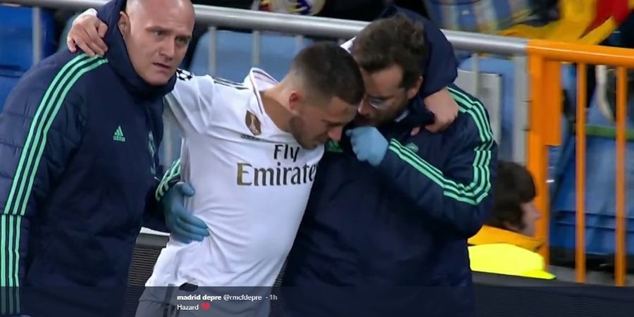 Real Madrid Vs PSG - Hazard Dihantam Teman Sendiri Sampai Pincang