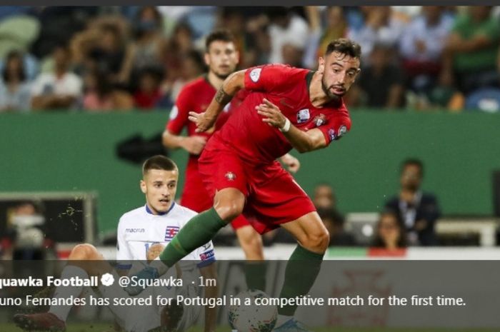 Pemain timnas Portugal, Bruno Fernandes.