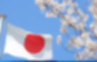 Bendera negara Jepang.