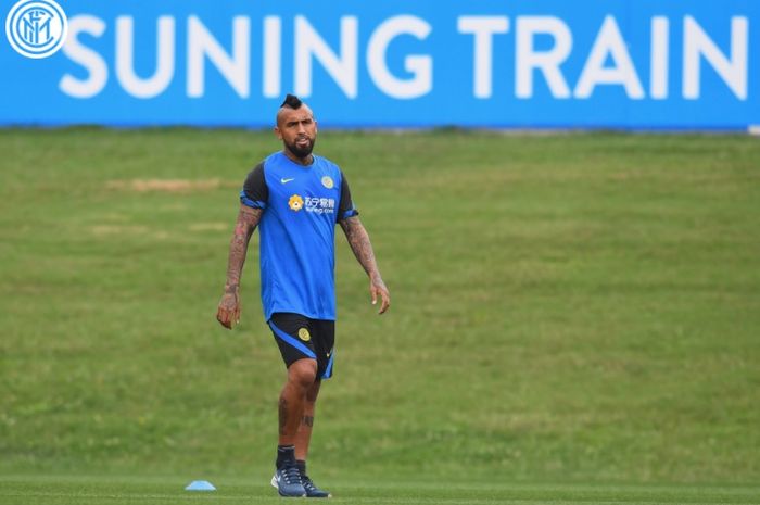 Pemain anyar Inter Milan dari klub Barcelona, Arturo Vidal.