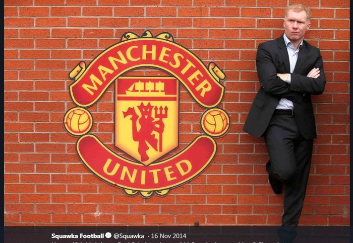 Gelandang legendaris Manchester United, Paul Scholes.