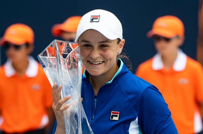 Asleigh Barty, memenangi Miami Open perdananya, Sbatu (30/3/2019)