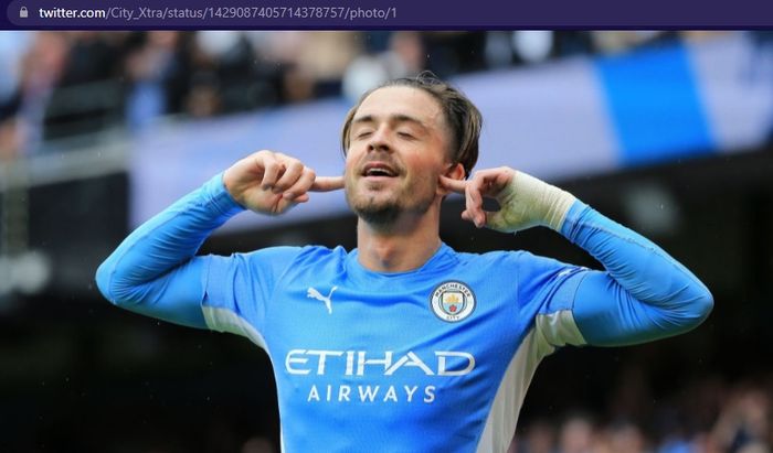 Jack Grealish mencetak gol paha dalam pesta gol Manchester City yang membuat Norwich City menderita dalam laga Liga Inggris 2021-2022.