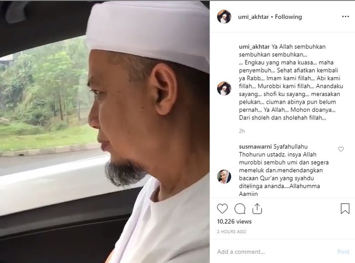Curhat pilu istri ketiga Arifin Ilham
instagram/umi_akhtar