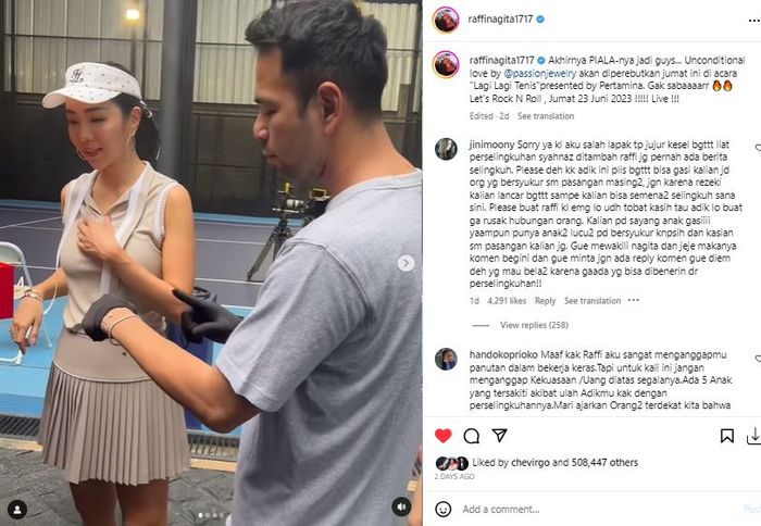 Unggahan Raffi Ahmad