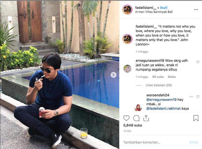Fadel Islami di Bali