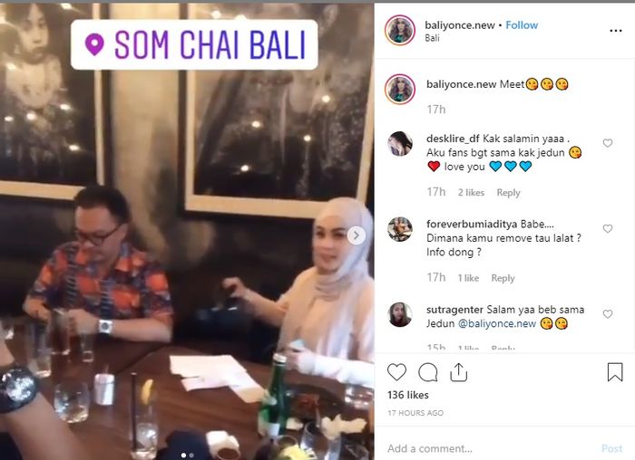 Jennifer Dunn dan Faisal Haris kepergok sedang berada di Bali