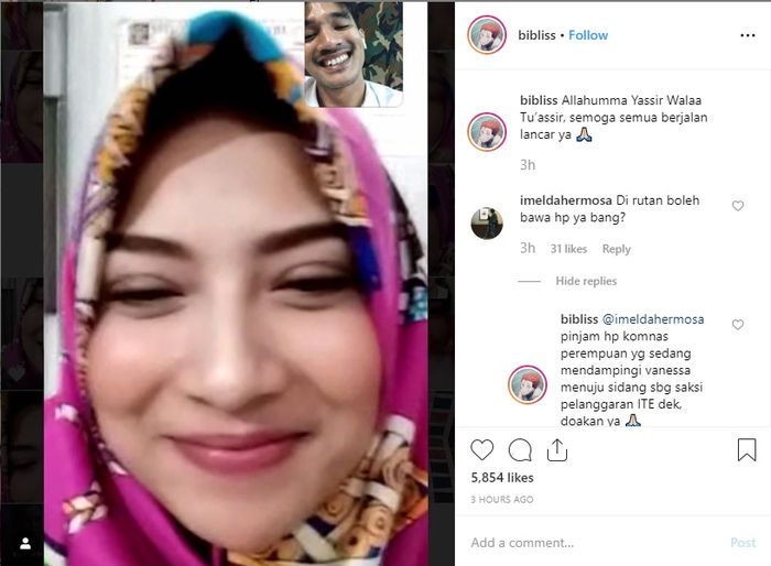 Penampilan baru Vanessa Angel
