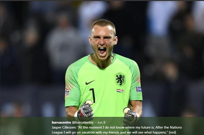 Kiper timnas Belanda, Jasper Cillessen.