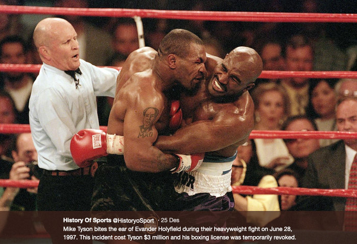 Pertarungan tinju Mike Tyson vs Evander Holyfield yang legendaris