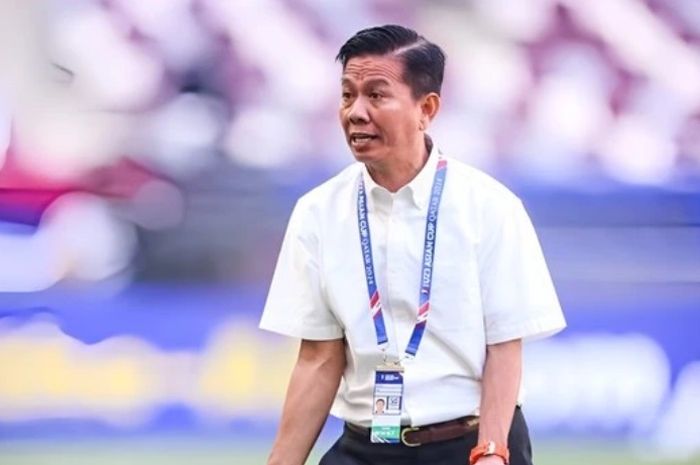 Pelatih Timnas U-23 Vietnam Hoang Anh Tuan tampil ekspresif di penyisihan grup Piala Asia U-23 2024.