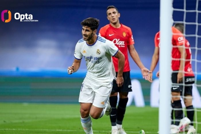 Marco Asensio menjadi bintang lapangan dengan mencatatkan hattrick alias tiga gol dalam kemenangan 6-1 Real Madrid atas Real Mallorca di Stadion Santiago Bernabeu, Rabu (22/9/2021) waktu setempat