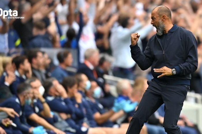 Pelatih Tottenham Hotspur, Nuno Espirito Santo, kini selevel dengan Juergen Klopp, Ole Gunnar Solskjaer, dan Jose Mourinho, setelah timnya membungkam Manchester City.