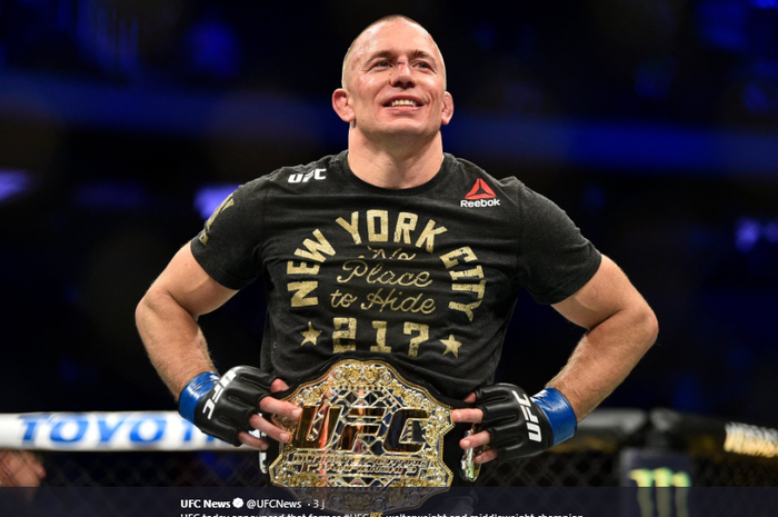 Legenda UFC, Georges St-Pierre (GSP), dinobatkan sebagai Modern Wing of the UFC Hall of Fame. Gelar tersebut dinobatkan pada ajang UFC 249 di VyStar Veterans Memorial, Jacksonville, Florida, Sabtu (9/5/2020) atau Minggu WIB. 