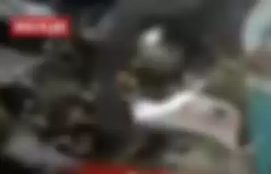 Gambar dari video yang ada di bagian depan motor Valentino Rossi