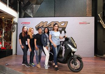 Banyak Peserta Cewek Ikuti Kontes Modifikasi Motor Skutik, CustoMAXI Yamaha!