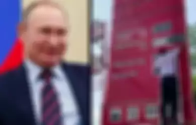 Ilustrasi Presiden Putin tersenyum melihat harga BBM naik di Indonesia