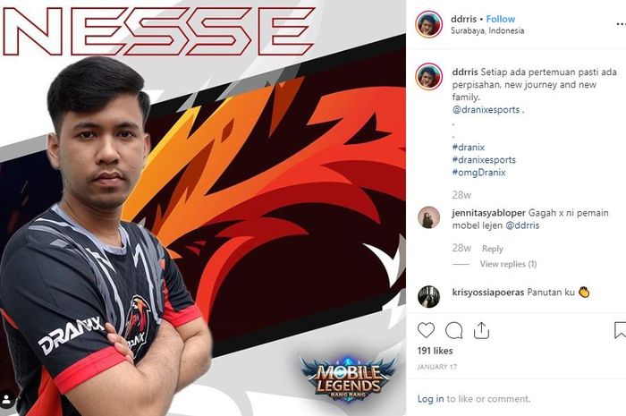 Nesse when he joined Dranix last January.