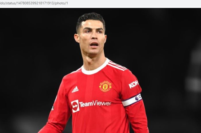 Megabintang Manchester United, Cristiano Ronaldo.