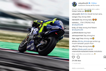 Apa Reaksi Netizen Setelah Valentino Rossi Jatuh Di Motogp Argentina