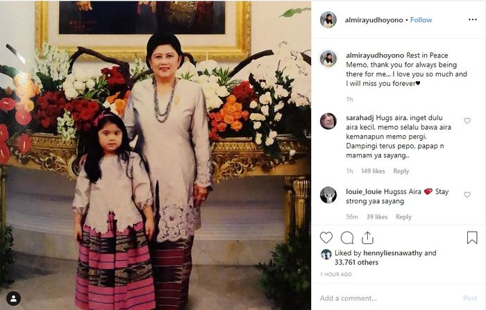 unggahan Almira untuk sang memo