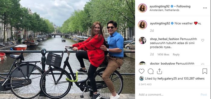 Ayu Ting Ting pamerkan kebersamaannya dengan Dedi
