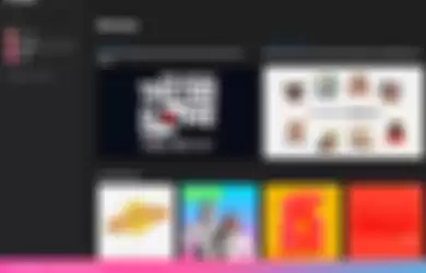 Tampilan Apple Music web browser