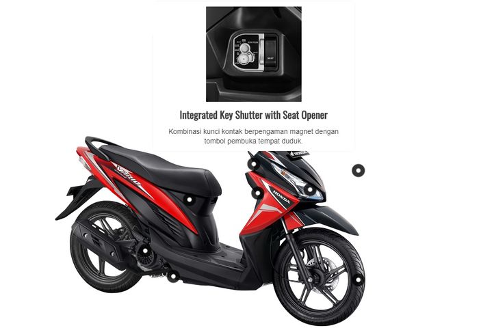 Buka jok bisa dilakukan dengan tanpa mencabut kunci kontak
