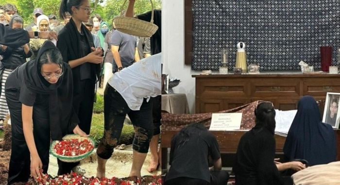 Anak artis yang sedih karena kekasihnya meninggal dunia