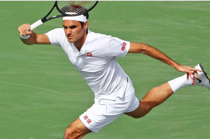 Petenis Asal Swiss, Roger Federer di turnamen BNP Paribas Open 2019