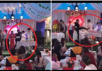 Pesta Pernikahan Berubah Jadi Mencekam, Pengantin Pria Mengamuk Tendang Tumpukan Gelas, Rupanya Ini Penyebabnya!