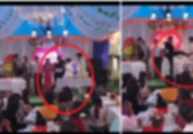 Emosi, Pengantin Pria Menendang Tumpukan Gelas di Upacara Pernikahannya, Ternyata Ini Alasan Dia Melakukannya