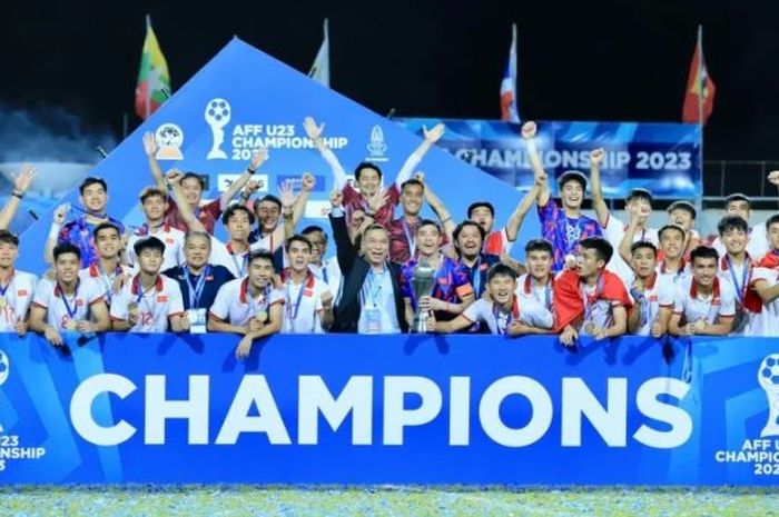 Timnas U-23 Vietnam besutan Hoang Anh Tuan berhasil menjuarai Piala AFF U-23 2023.