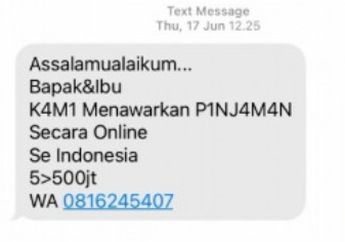 Catat! Kemenkeu Bagi Tips Menghindari Pinjaman Online Ilegal Via SMS