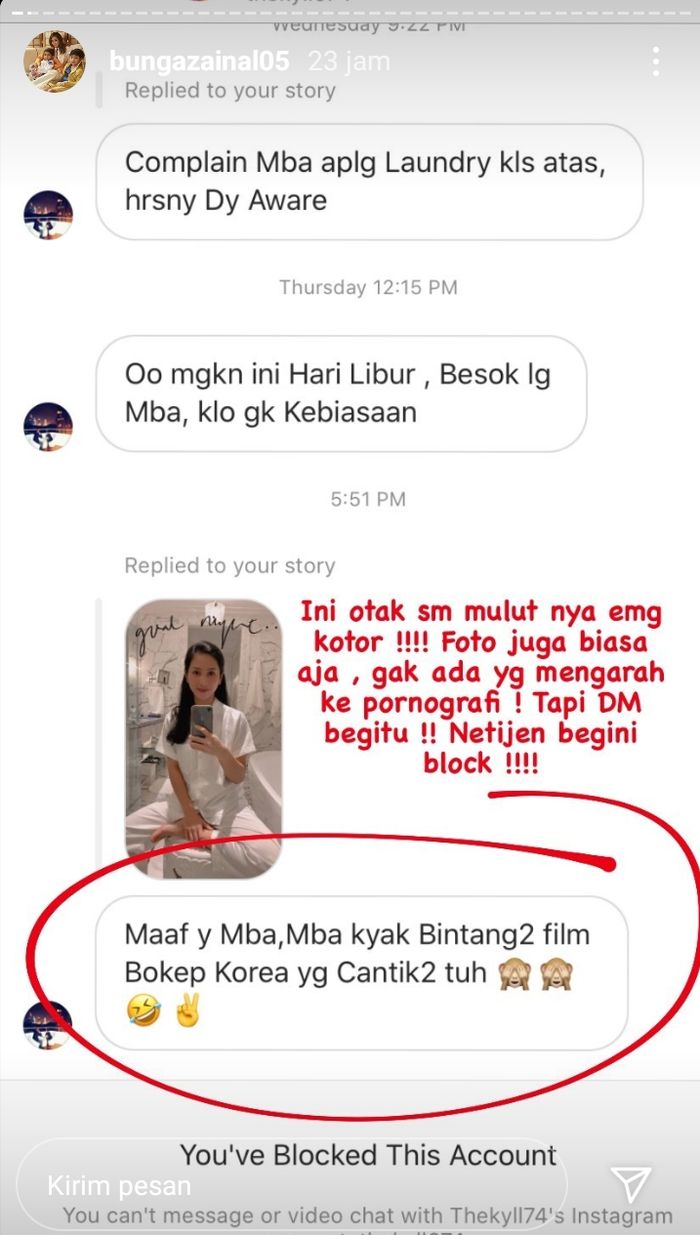 Siapa Orang ini? Berani DM Sebut Artis Bunga Zainal Mirip Bintang Film  B*k*p Korea - Tribun-timur.com