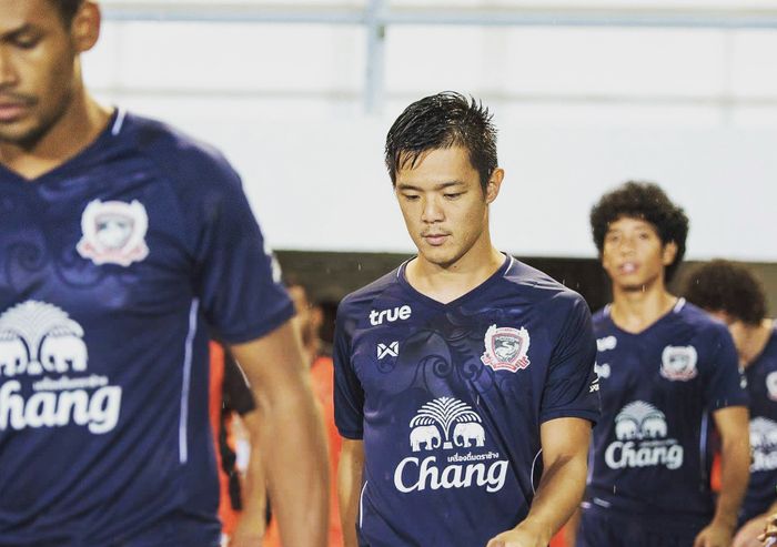 Pemain baru Arema FC, Takafumi Akahoshi, saat membela Suphanburi FC di Liga Thailand 1 pada 2019.