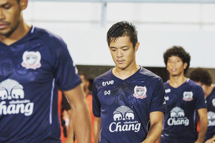 Pemain baru Arema FC, Takafumi Akahoshi, saat membela Suphanburi FC di Liga Thailand 1 pada 2019.