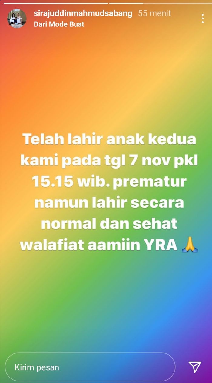 Postingan Sirajuddin Mahmud