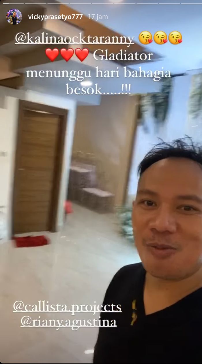 Vicky Prasetyo jelang lamaran.Instagram @vickyprasetyo777